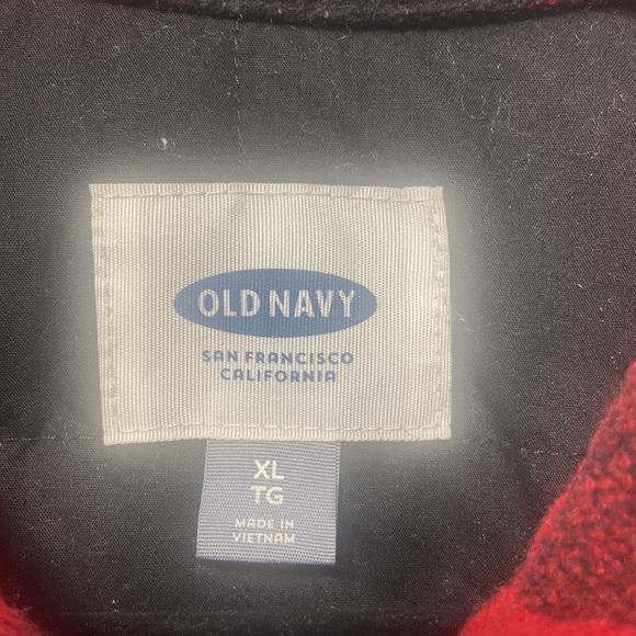 Old Navy insulated button down. Red and Black checked in nice condition. - Picture 3 of 9
